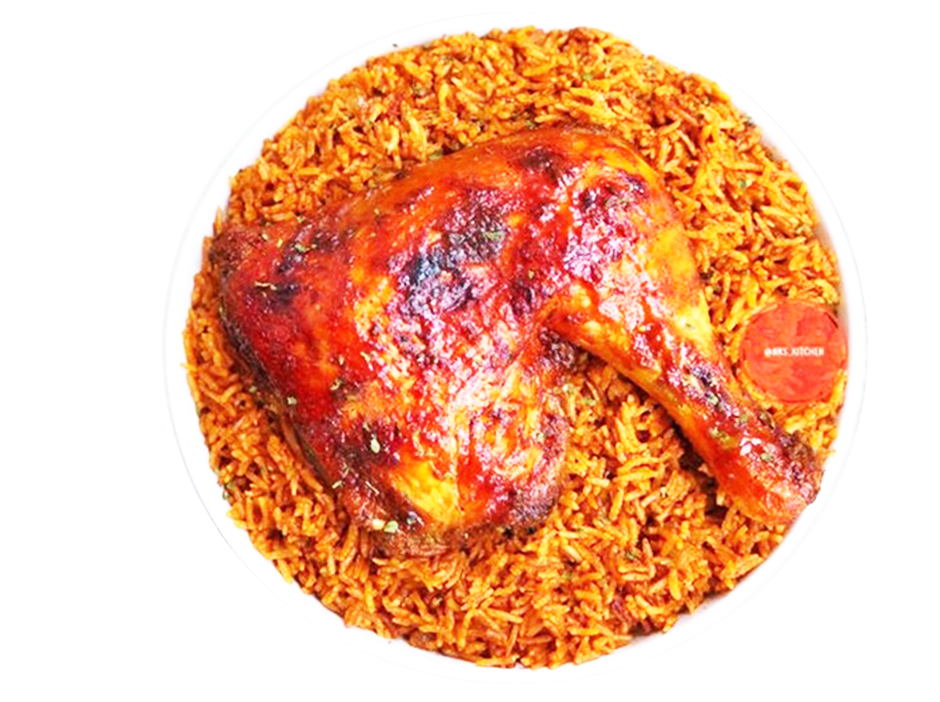 jollof rice & grilled chicken jollof rice & grilled chicken
