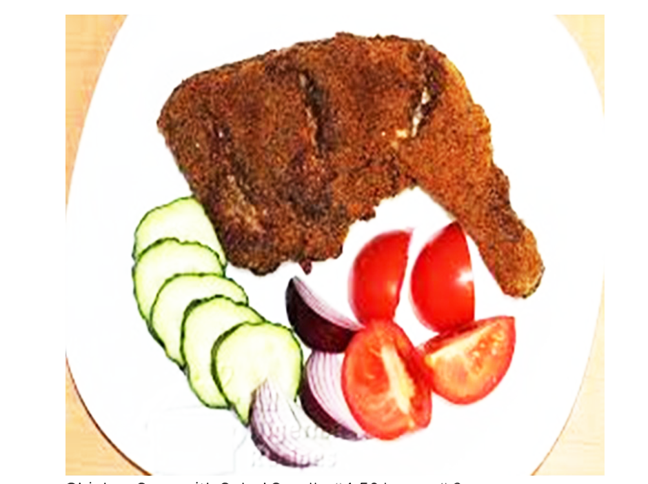 chicken suya with salad chicken suya with salad
